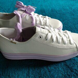 💥💥NEW Kate Spade X Keds Platform Sneakers/ White & Lavender💥💥